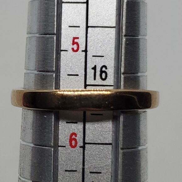 Vintage Gold Tone & Blue Ring - Picture 7 of 7